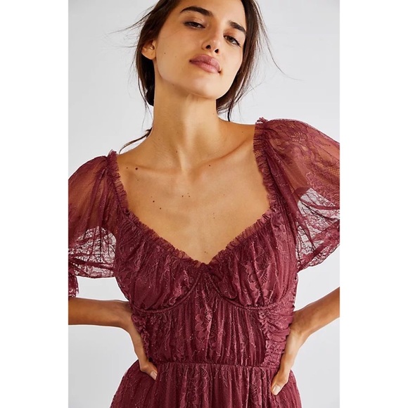 Free People Dear Jane Lace Midi Dress - Picture 6 of 11
